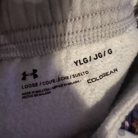 Boys white camp sweatpants - Picture 2 of 2